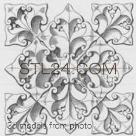 Розетки (ROSETTE_1664 -  | 3D model 3DSMAX / OBJ / STL) 3D модель для ЧПУ станка